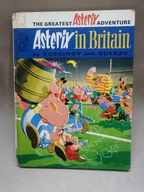 VINTAGE ASTERIX IN BRITAIN HARD COVER BOOK