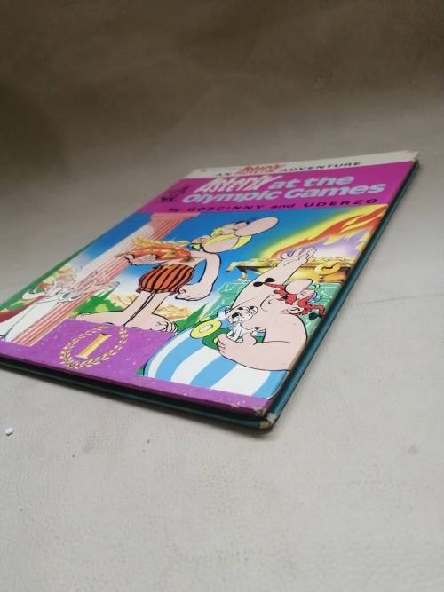 VINTAGE ASTERIX AT THE OLYMPIC GAMES HARD COVER BOOK