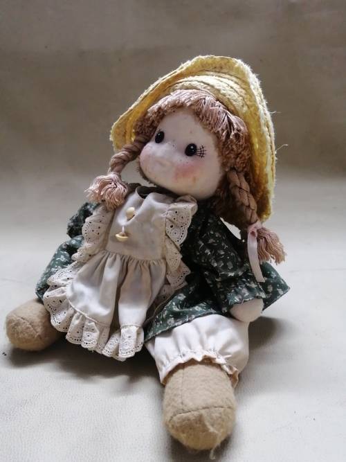 Vintage Wind-up Musical Motion Fedro Sando Ragdoll  (Good working condition)