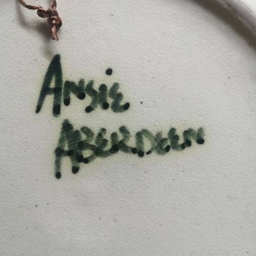 Five Handpainted Decorative Ceramic wall Plates By Ansie Aberdeen