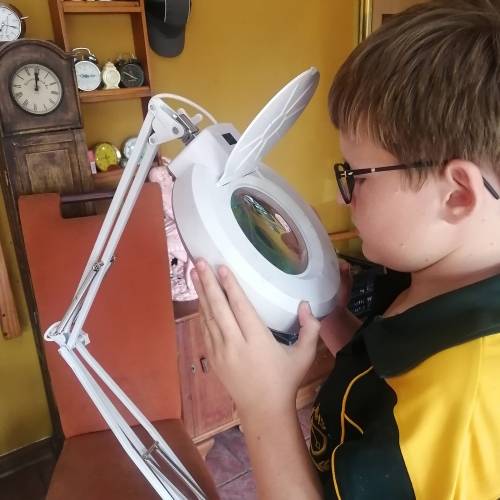 VERYLARGE RIBALTA MAGNIFYING LAMP (WITH STAND) - LED - LIGHTS (MINT COBDITION)