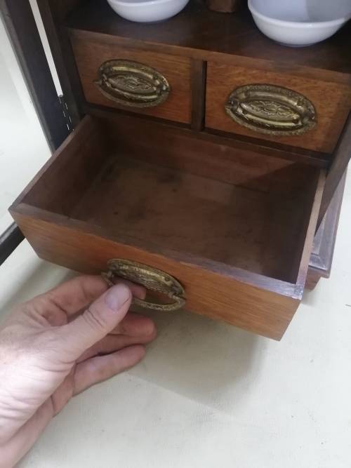 MAGNIFICENT!!! RARE ANTIQUE EDWARDIAN SOLID OAK SMOKERS CABINET