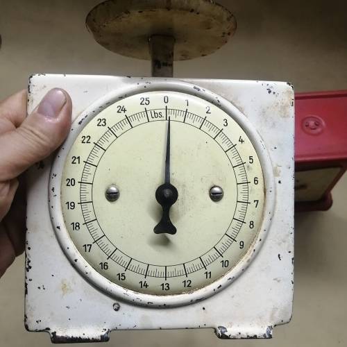 Beautiful Set of Vintage Enamel Scales