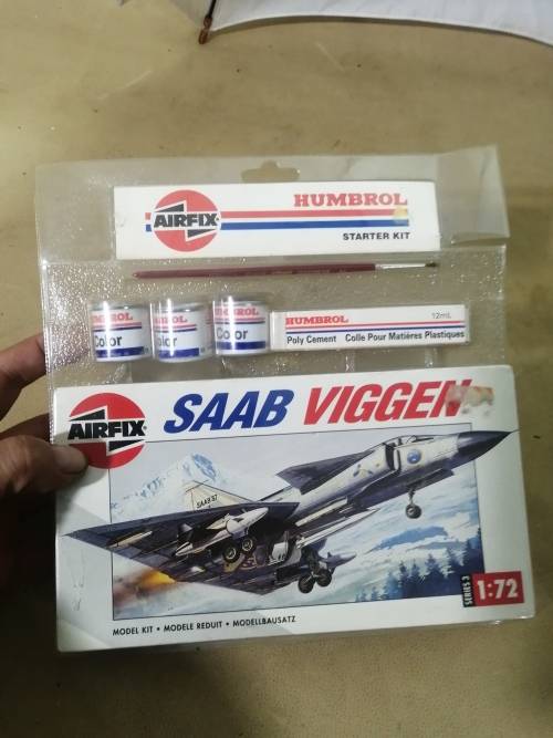 BRAND NEW SAAB VIGGEN AIRFIX BUILDING MODEL SET - STILL FACTORY SEALED