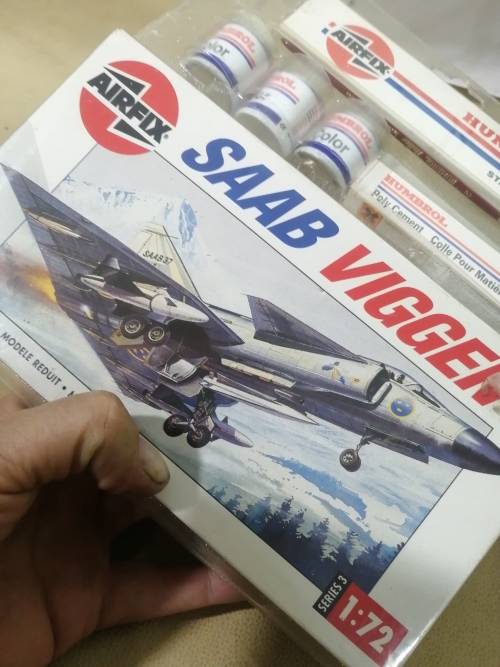 BRAND NEW SAAB VIGGEN AIRFIX BUILDING MODEL SET - STILL FACTORY SEALED