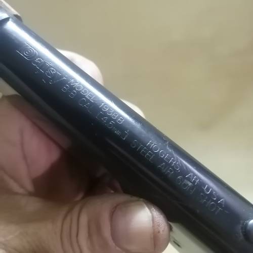 VINTAGE DAISY MODEL 1938B, BB CAL 4,5MM STEEL AIRGUN BY ROGERS AR USA
