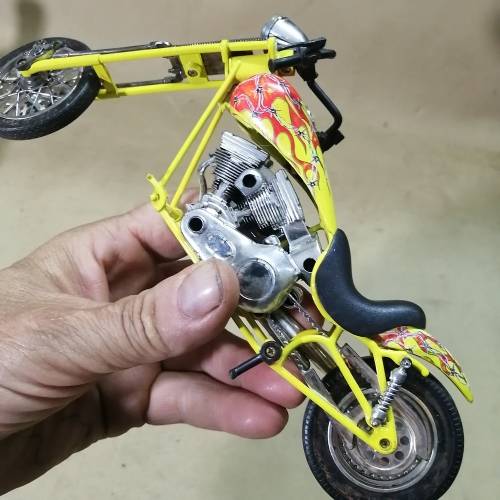 RARE NEW RAY 2995 DIE CAST CHOPPER 10`` MOTORCYCLE