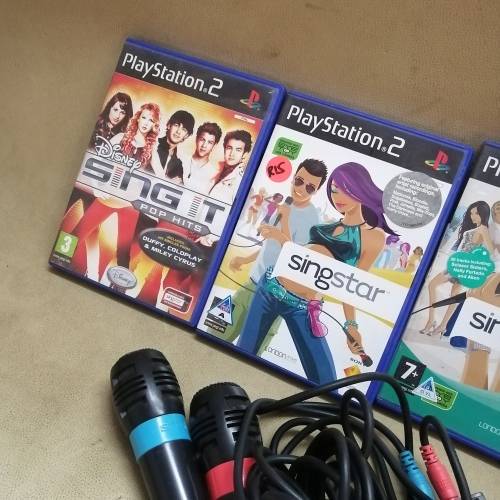 MASSIVE COMPLETE PS2 SINGSTAR BUNDLE - TESTED WORKING