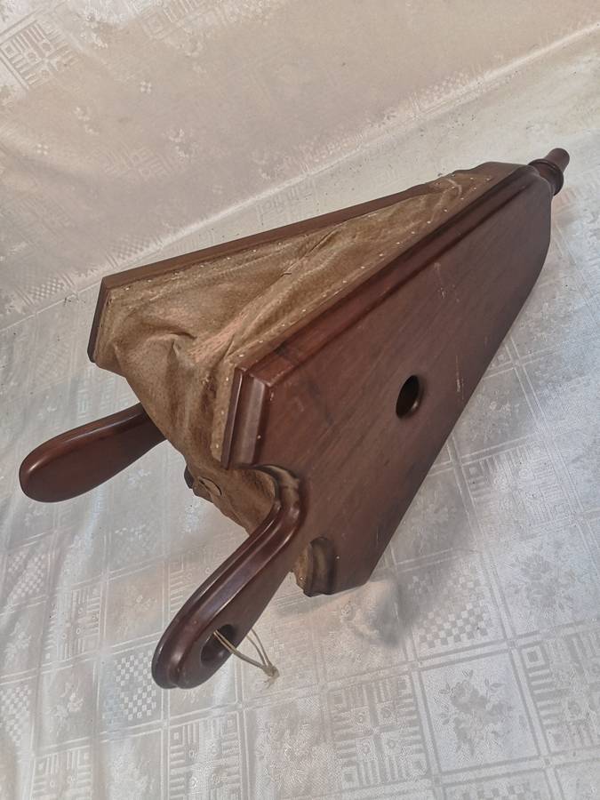 Antique 19th C Large (580mm long) Fireside Carved Wood & Leather Fire Bellows
