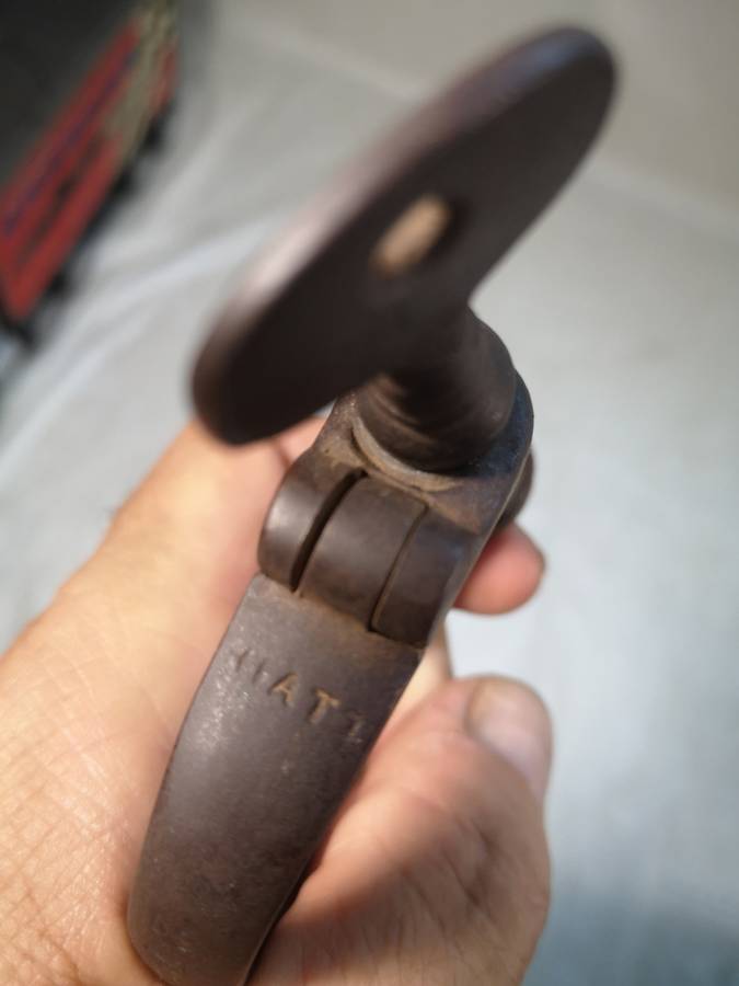 Rare pair of antique circa 1840, British, iron Hiatt Victorian handcuffs - Complete working