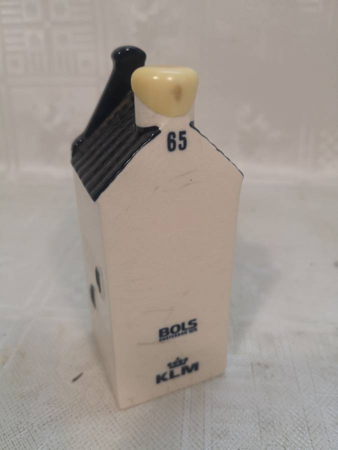 Vintage Blue Delft`s Made for KLM by Bols Royal Distilleries Mini Liquor Bottle No 65