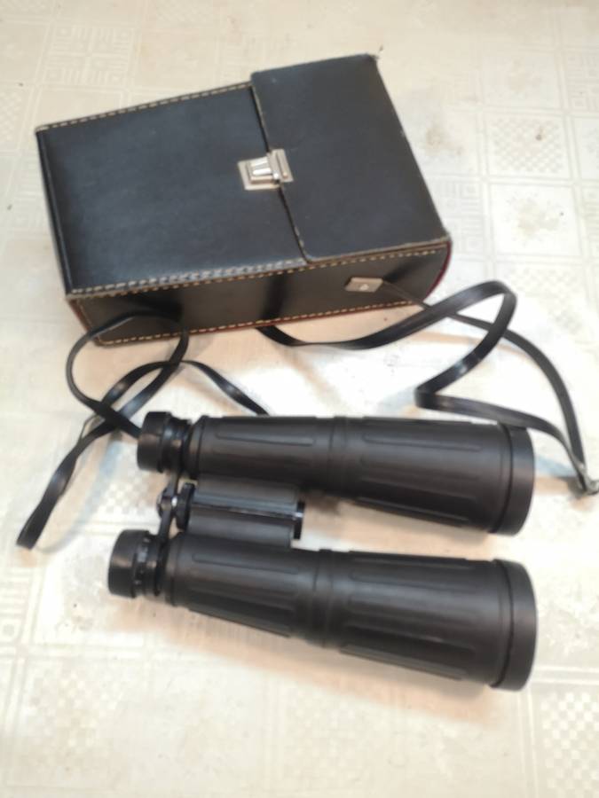 Vintage Military 8 x 56 field 6.5° No 6644 Binoculars - Japan - Good Working Condition