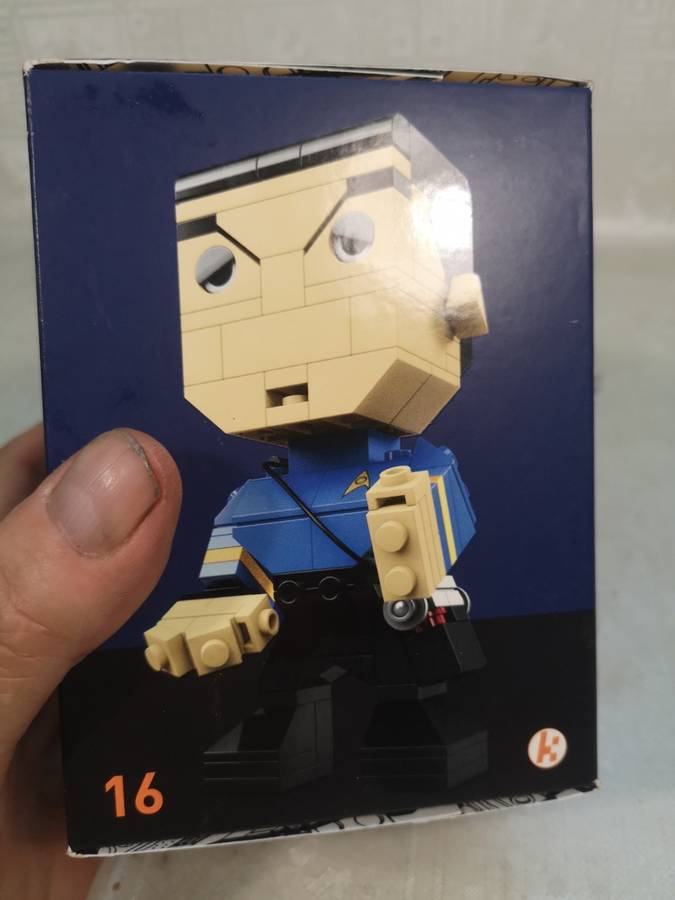 Mega Bloks Kubros Star Trek 50th Anniversary Spock Buildable Figure New and Sealed in Box