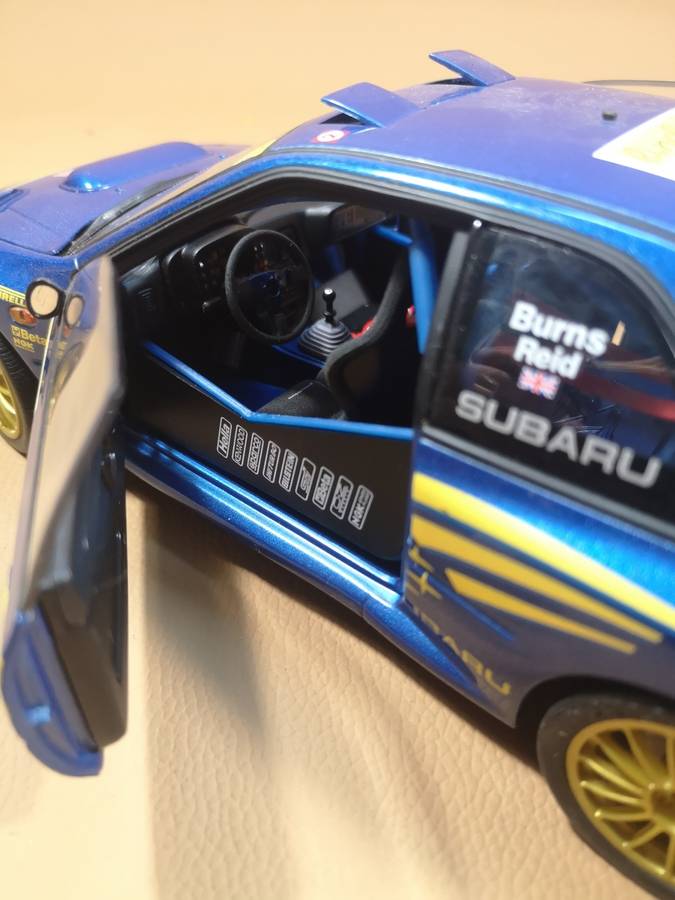 RARE!! AUTOART 1/18 DIECAST SUBARU IMPREZA WRC NO. 5 BURNS/ REID