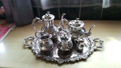 1907 Hallmark Silver tea set