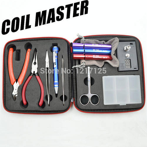 E-CIGARETTES NEWEST Coil Jig DIY Kit bag Ohm meter wire coiling  tool coil jig ceramic tweezers