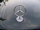 MERCEDES W124 W202 W203 BONNET BADGE 44mm