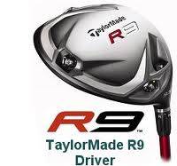 Taylormade R9 Driver - 9.5 Fujikura Stiff Shaft & Cleveland Launcher 3 Wood - Regular Shaft