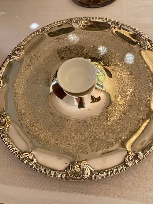 EMBELLISHED SNACK TRAY LOVELY CONDITION
