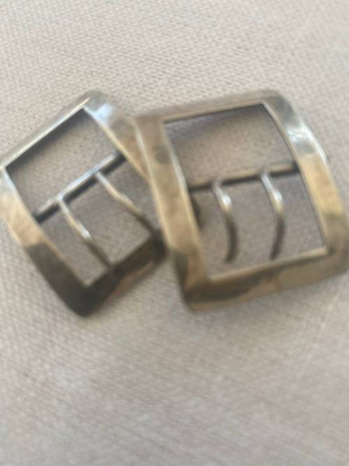 SILVER BUCKLE HSS MARKINGS ANCHOR RAMPANT AND A
