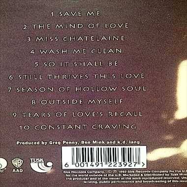KD Lang : Ingenue : CD