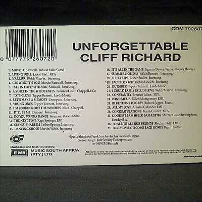 Cliff Richard : Unforgettable