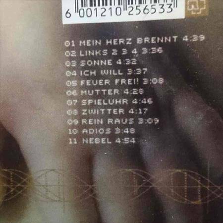 Rammstein:Mutter : CD