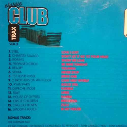 Classic Club Trax Volume 2 : CD