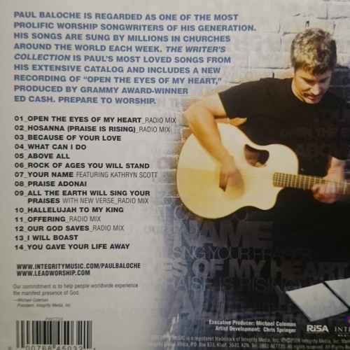 Paul Balocha : The Writers Collection : CD