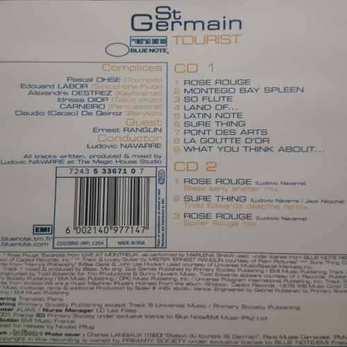 St Germain  Saint German : Tourist : 2 Cd Set : CD