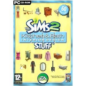 Sims 2 : Kitchen and Bath Interior Design Stuff  : PC CD Ex[amsion Game in good Condition