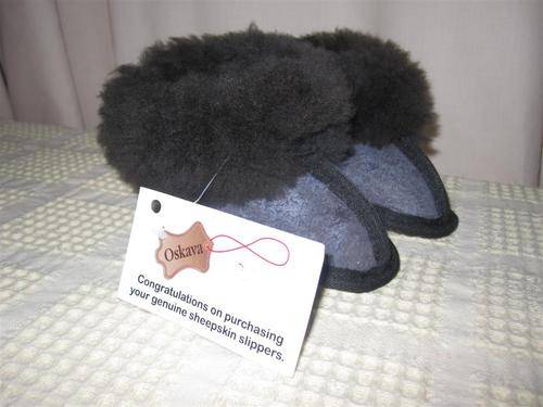 100% Sheepskin with sheepwool slippers Nr3