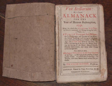 RARE: VOX STELLARUM: OR, A LOYAL ALMANACK FOR THE YEAR OF HUMAN REDEMPTION 1751