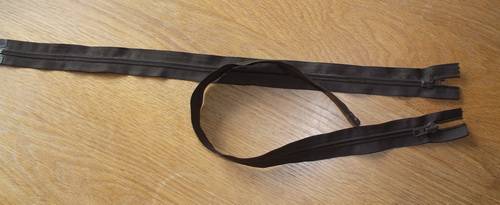 Lysta ZIP 52cm Open End (Chocolate Brown)