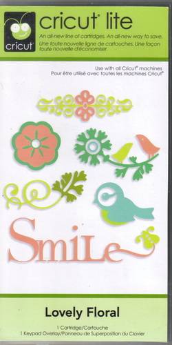 Cricut Lite  "Lovely Floral" Cartridge (Cartridge opened & tested, otherwise unused)