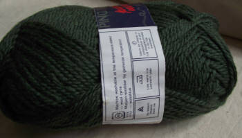 50g Dark Green Pingouin 100% Pure Wool (Double)