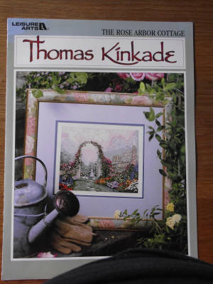 Thomas Kinkade "The Rose Arbor Cottage" Cross Stitch Chart