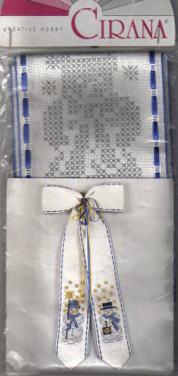 Cross Stitch Kit : Cirana Christmas Bow with Snowmen