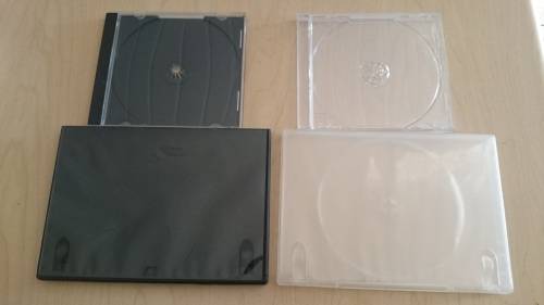 105 DVD Cases (new & secondhand) + 126 CD Cases (new & secondhand) 231 Cases Total