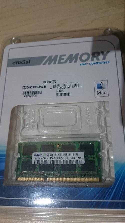 Samsung 2GB PC3-8500S MAC Ram (Also Compatible with Windows)