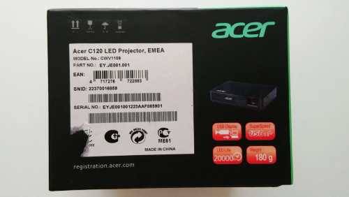 Acer C120 LED Portable Projector, 100% working Order, Hardly Used