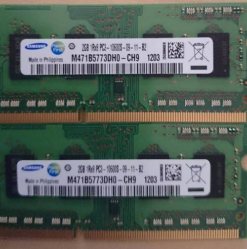 Samsung 2GB PC3 10600S Laptop Ram