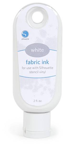 Silhouette fabric ink - White