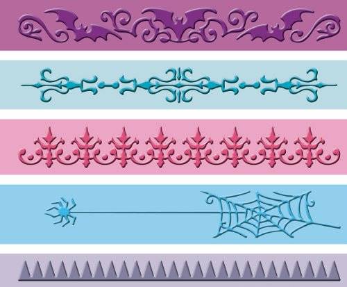 Cuttlebug Embossing Folder:  Halloween Borders