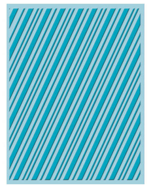 Cuttlebug A2 Embossing Folder - Candy Cane Stripes
