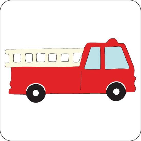 Fire Truck Cuttlebug 2x2 Cutting Die
