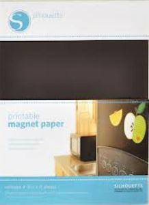 Silhouette Printable Magnet Paper
