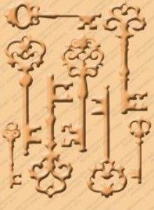 Cuttlebug A2 Embossing Folder - Keys