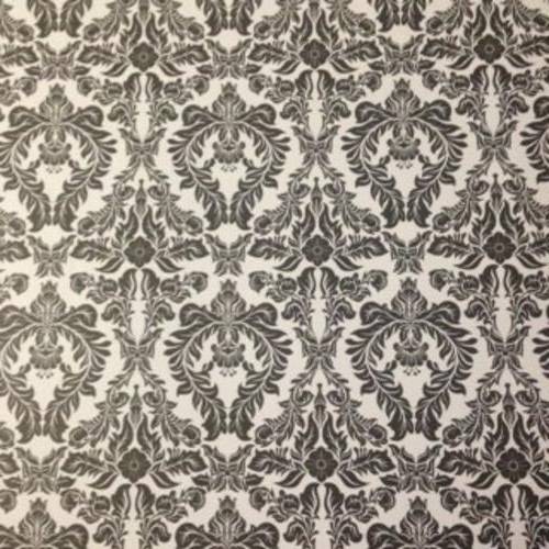 Black & White Damask paper 12x12