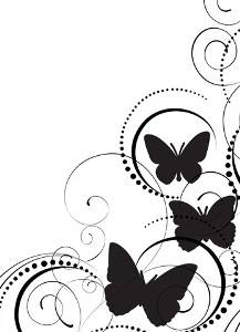Darice embossing folder - Butterflies In Corner